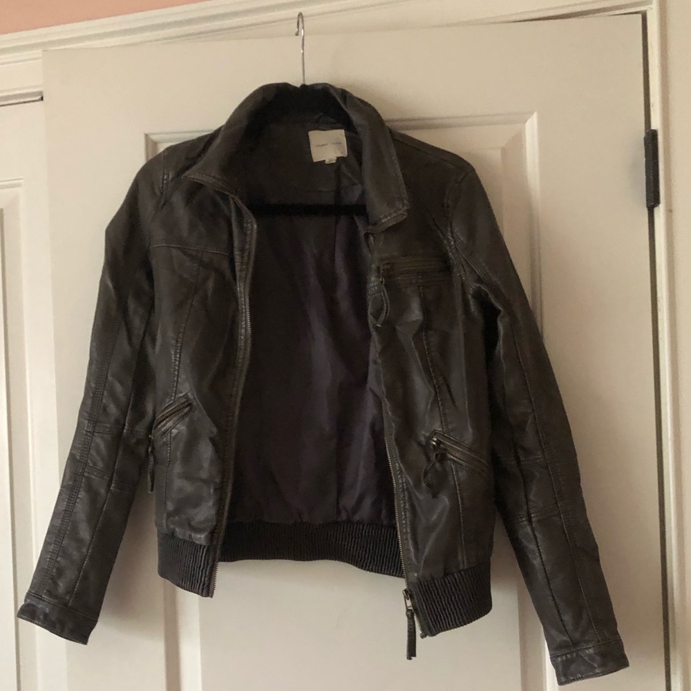Faux leather jacket